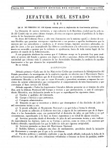 Ley 10 de febrero de 1939 fijando normas para la depuración de funcionarios públicos_Página_1